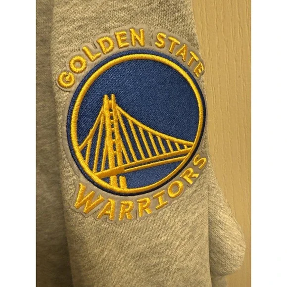 Pro Standard Golden State Warriors Crest Emblem Heather Grey Sweatshirt Men's 3X